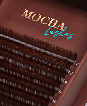 Mocha Brown Coloured FAVORITE Cashmere Faux Mink Lashes - Mixed Lengths
