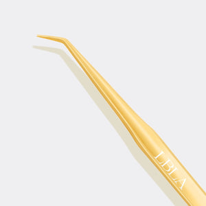 Gold JL Slim Isolation Tweezers - Long