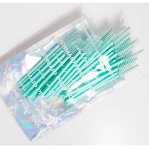 Teal Disposable Eyelash Wands