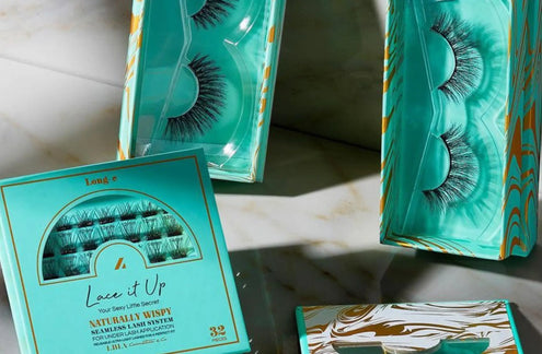 LBLA Lace It Up DIY lashes with instructions on how to remove DIY lashes