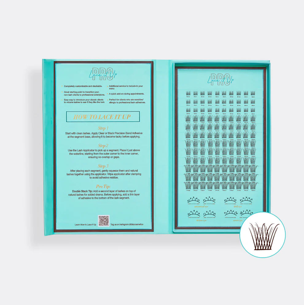 Lace It Up Pro Vegan Segment Lashes - Nude Natural Volume Hot Chocolate