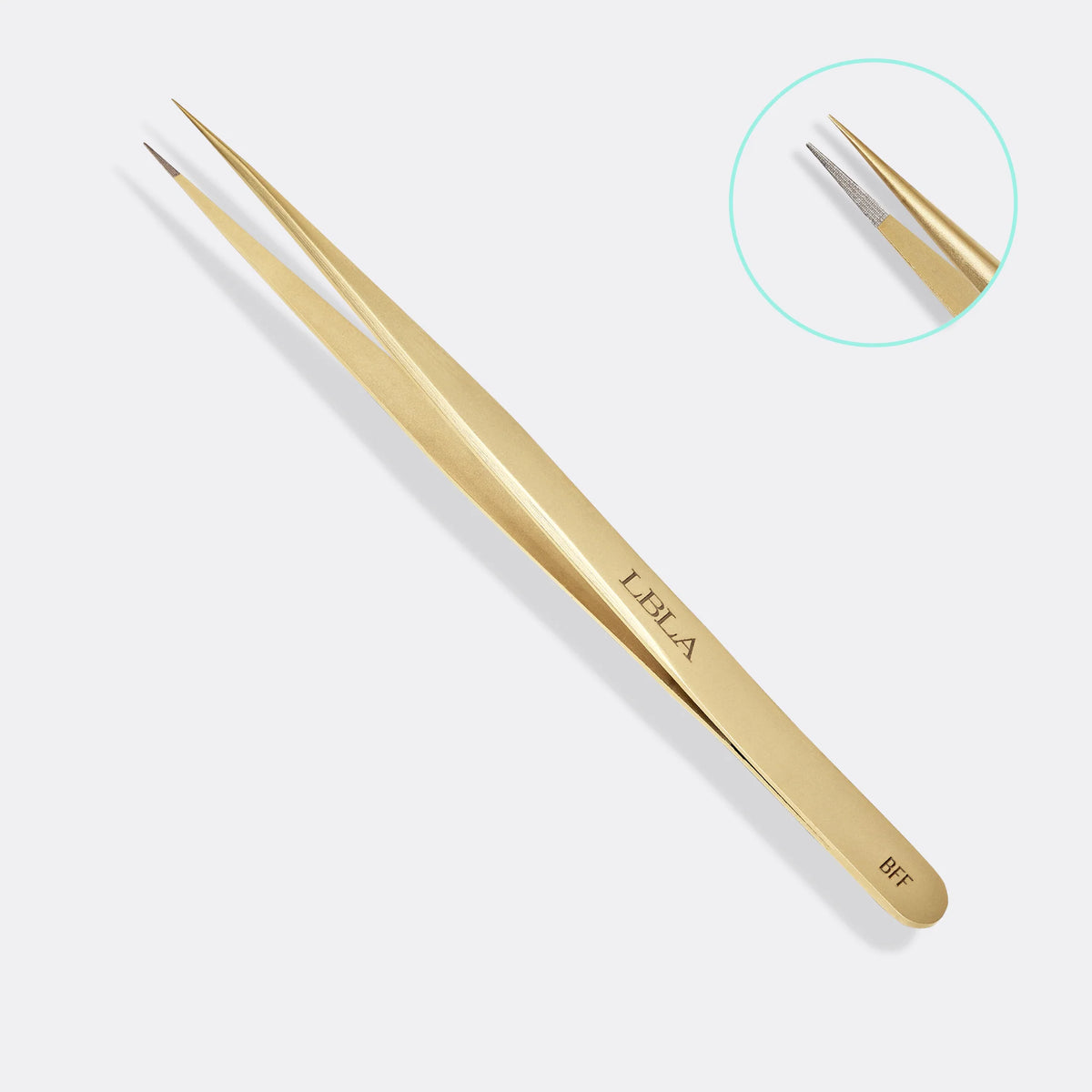 BFF Isolation Gold Fiber Tip Tweezers