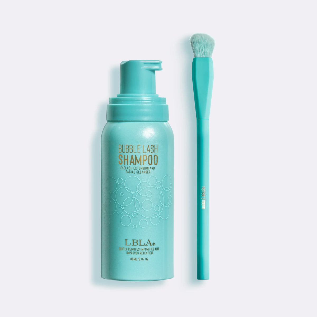 Mini Aftercare Kit - Travel Size Bubble Lash Shampoo & Cleansing Brush