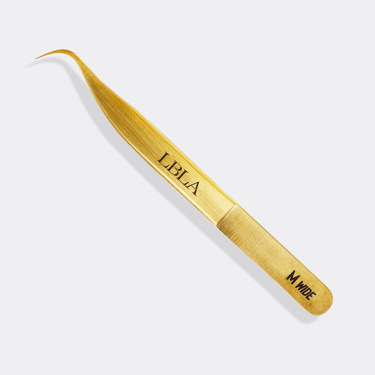 Satin Gold M Wide Degree Tweezers