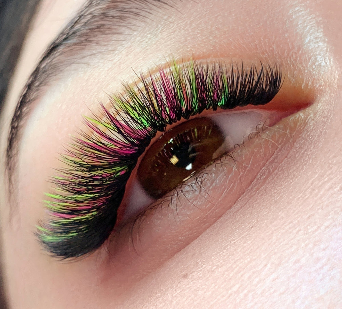 Flamingo Pop Lashes - Mixed Coloured Tray - 0.07 mm