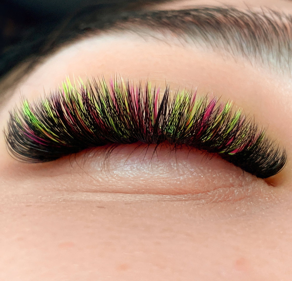 Flamingo Pop Lashes - Mixed Coloured Tray - 0.07 mm