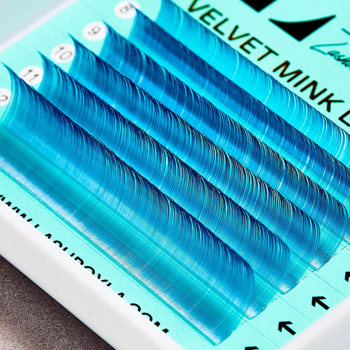 Blue Gem Tones Velvet Faux Mink 0.05 Lashes - Mixed Tray