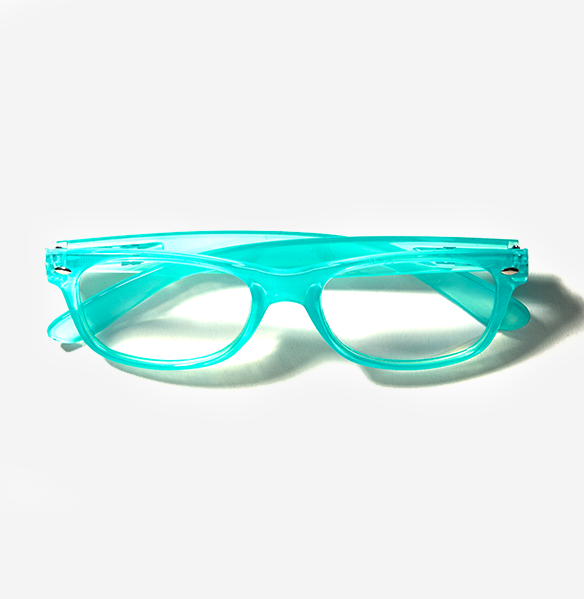 Teal Magnifying Glasses - 2% x magnifier glasses