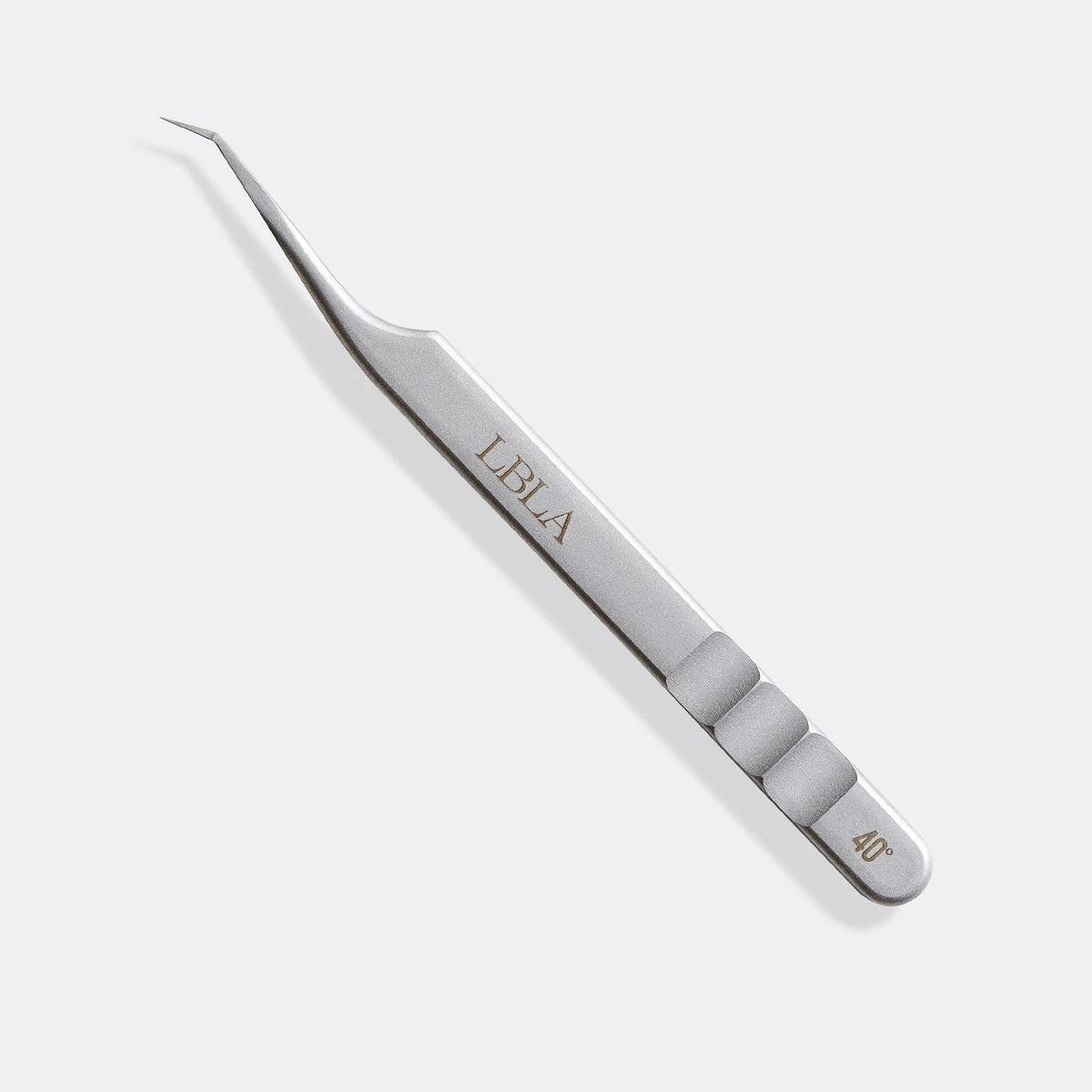 Satin Silver 40 Degree Tweezers