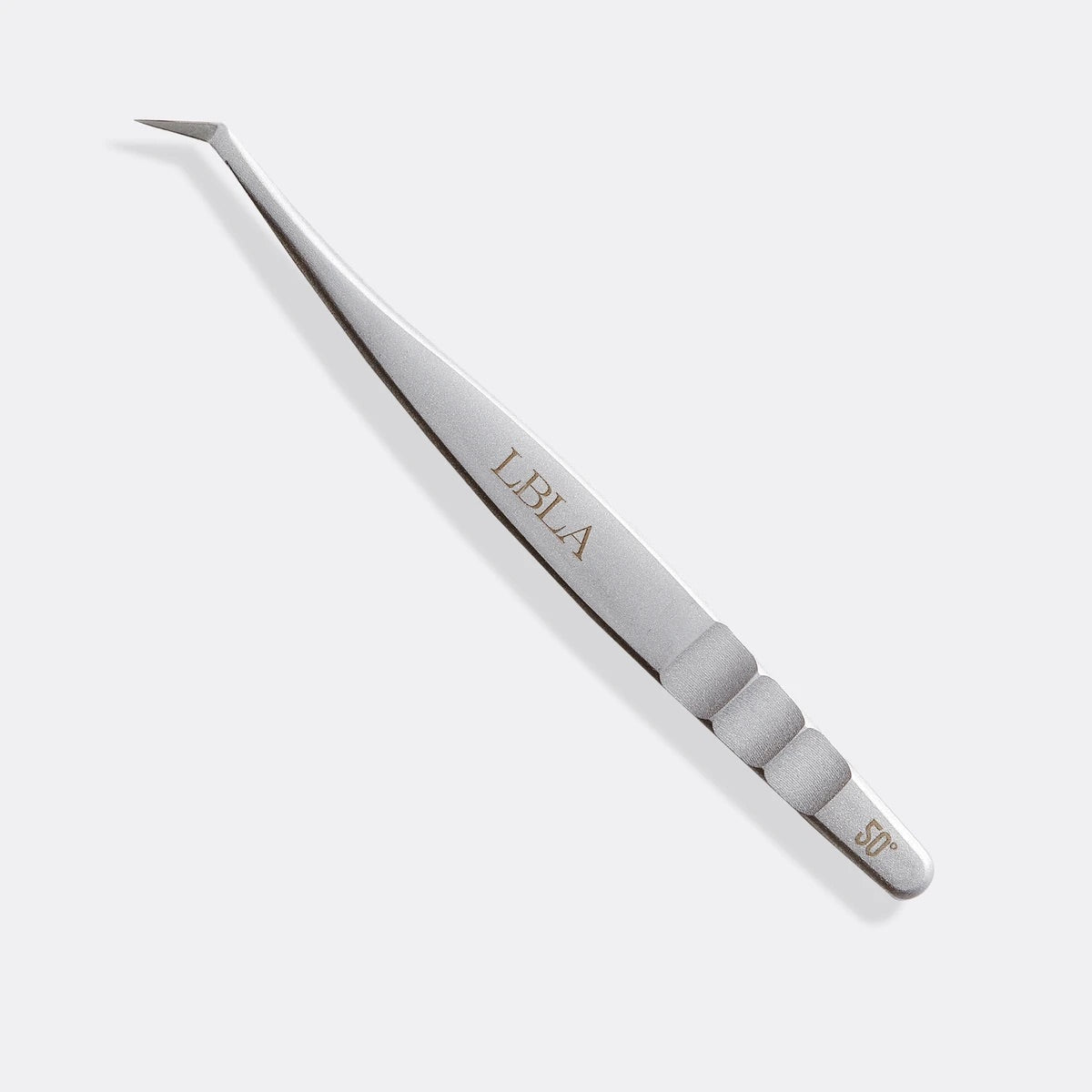 Satin Silver 50 Degree Tweezers