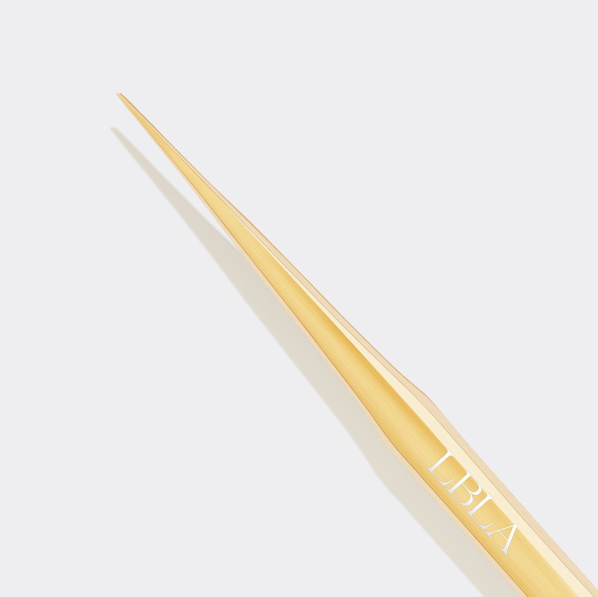 Straight Gold Slim Isolation Tweezer - Long